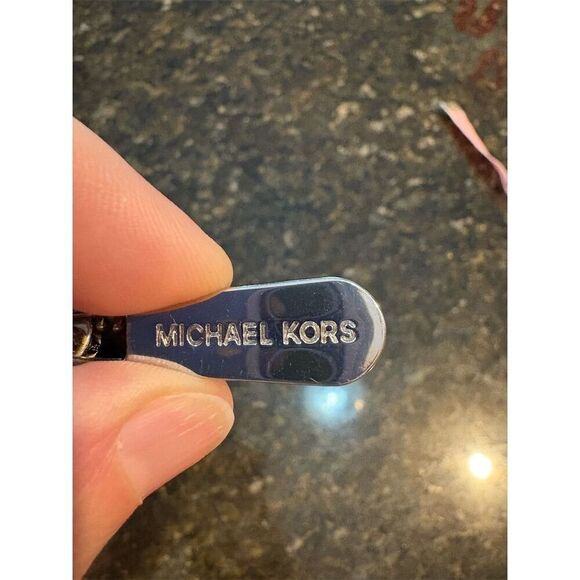 Michael Kors Women's Gray Leather Shoulder Bag Dual Handles - Picture 6 of 12